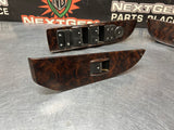 2014 GMC SIERRA 2500 CREW CAB WOOD FRONT AND REAR POWER WINDOW SWITCHES OEM 1202