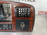 2005 FORD F250 LARIAT BLK WOODGRAIN DASH RADIO CLUSTER BEZEL TRIM LOADED OEM #519