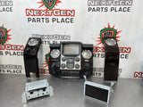 13-16 FORD F350 PLATINUM WOODGRAIN LOADED RADIO CONTROL BEZEL KIT WITH NAV RADIO OEM #507