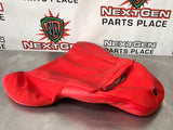 97-04 C5 CORVETTE LH DRIVER UPPER SPORT SEAT CUSHION COVER RED #VV992