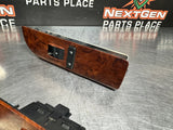 2013 GMC SIERRA 2500HD CREW CAB WOOD FRONT AND REAR POWER WINDOW SWITCHES #1031