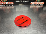 2016 FORD MUSTANG GT FUEL DOOR GAS LID TANK COVER RED OEM #815
