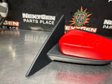 2014 FORD MUSTANG GT LH DRIVER SIDE VIEW MIRROR RED OEM #1225