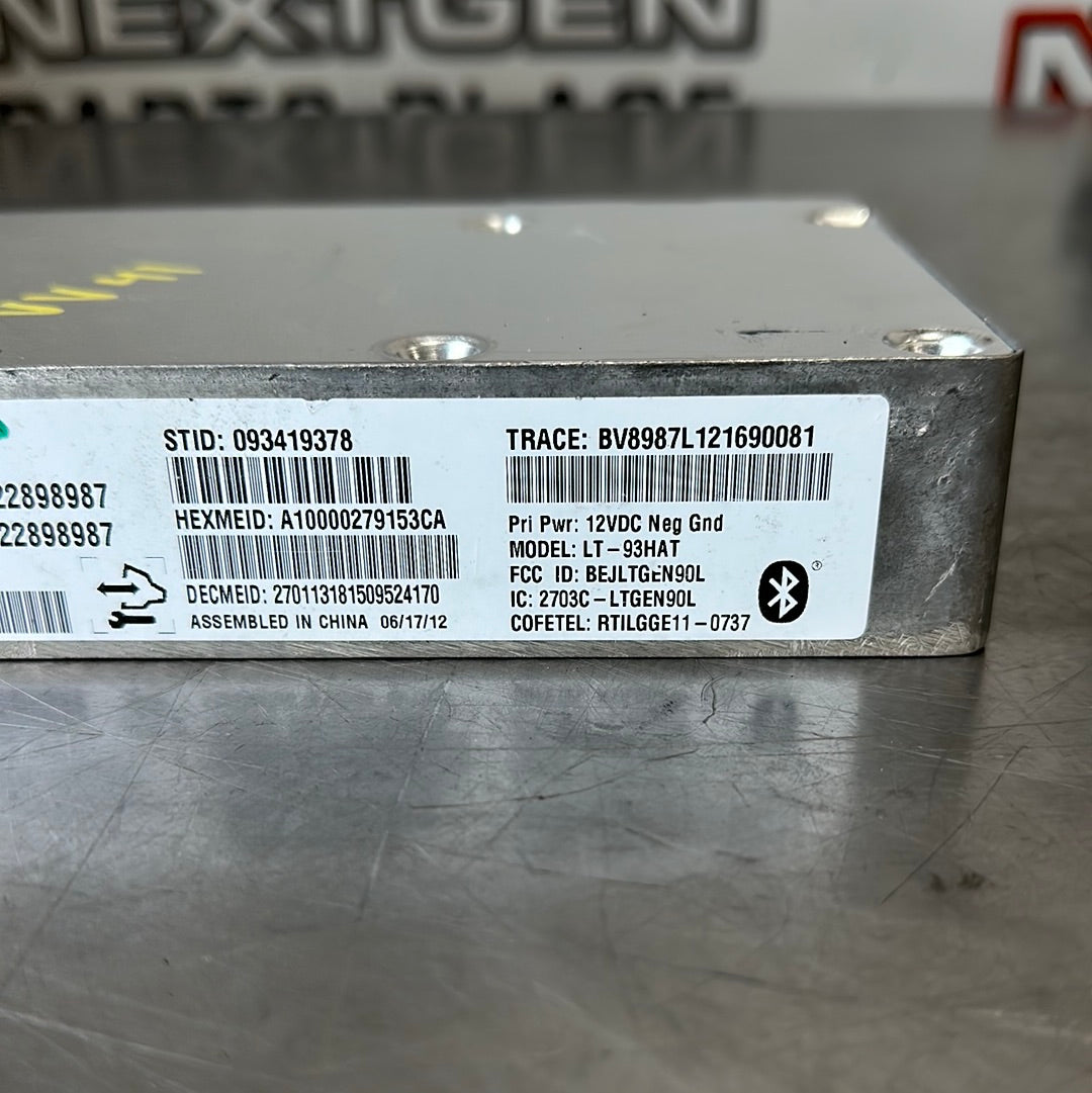 10-13 CORVETTE C6 GRANDSPORT OEM ONSTAR COMMUNICATION MODULE 22898987 ...