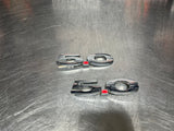2011 FORD MUSTANG GT 5.0 FENDER EMBLEMS LH/RH CHROME OEM #931