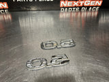 2012 FORD MUSTANG GT 5.0 FENDER EMBLEMS LH/RH CHROME OEM #782