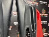 97-04 C5 CORVETTE DOOR PANELS BLACK/ FIRETHORN RED OEM #1425