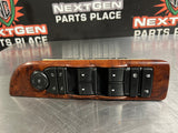 2014 CHEVY SILVERADO 2500HD CREW CAB WOOD LH RH RR LR POWER WINDOW SWITCHES #758