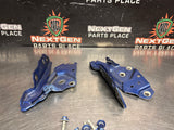 2021 CAMARO SS RH/LH SIDE PASSENGER/ DRIVER  HOOD HINGES BLUE OEM #1556