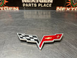 2008 C6 CORVETTE OEM FRONT BUMPER EMBLEM #1266
