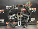 2019 FORD MUSTANG GT CARBON FIBER STEERING WHEEL WITH OEM PADDLES #1643
