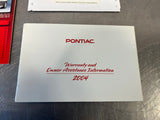 2004 PONTIAC GTO OWNERS MANUAL OEM #693