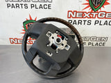 13-16 FORD F350 PLATINUM LEATHER/WOODGRAIN STEERING WHEEL OEM #507