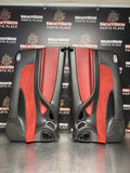2005 PONTIAC GTO LH RH FRONT DOOR PANELS BLACK ALCANTARA AND LEATHER OEM #1191