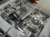 2008-2010 FORD F250 F350 CHROME PROJECTOR HEADLIGHTS w/SWITCHBACK BUILT-IN LED #577