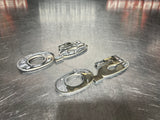 2012 FORD MUSTANG GT 5.0 FENDER EMBLEMS LH/RH CHROME OEM #847