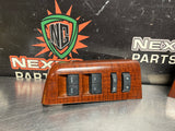 2014 FORD F350 LH & RH FRONT AND REAR DOOR WOODGRAIN WINDOW SWITCH SET OEM #1333