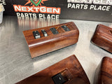 2008 FORD F250 LH & RH FRONT AND REAR DOOR WOODGRAIN WINDOW SWITCH SET OEM #1016