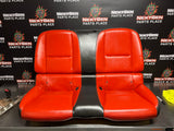 2010-2014 CAMARO SS COUPE REAR BACK SEATS INFERNO ORANGE LEATHER OEM #951