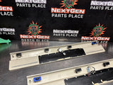 2011 FORD MUSTANG GT LH AND RH ILLUMINATED DOOR SILL TRIM SET TAN OEM #1357