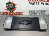 1999 C5 CORVETTE REAR LICENSE PLATE HOLDER  BACK UP REVERSE LIGHTS OEM #628