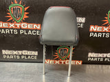 2024 FORD MUSTANG GT FRONT RH/LH HEADREST LEATHER W RED STITCH OEM #1226