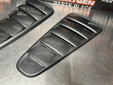 2013 FORD MUSTANG GT QUARTER GLASS WINDOW VENT COVERS BLK OEM #1160