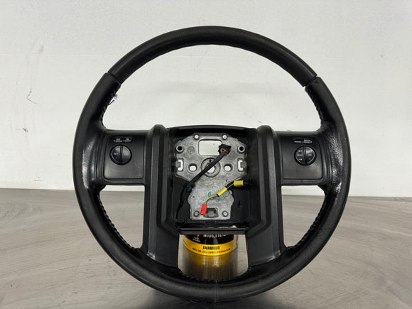 08 - 10 FORD F250 F350 STEERING WHEEL BLCK OEM #635