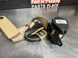 2013 C6 CORVETTE FRONT SEAT BELTS LH RH CASHMERE OEM #1038