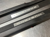 2013 FORD MUSTANG GT LH AND RH ILLUMINATED DOOR SILL TRIM SET OEM #1271