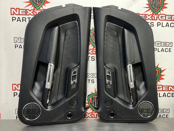 2015 MUSTANG GT DOOR PANEL SET BLACK OEM #344