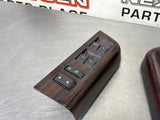 2008 FORD F250 LH AND RH FRONT AND REAR DOOR WOODGRAIN WINDOW SWITCH SET OEM #493