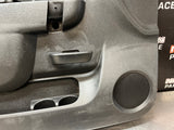 2012 CHEVY SILVERADO GMC SIERRA LH FRONT DRIVER DOOR PANEL EBONY #953