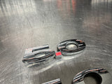 2012 FORD MUSTANG GT 5.0 FENDER EMBLEMS LH/RH CHROME OEM #782