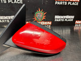 2014 FORD MUSTANG GT LH DRIVER SIDE VIEW MIRROR RED OEM #1225