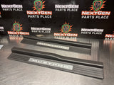 2011 FORD MUSTANG GT LH AND RH ILLUMINATED DOOR SILL TRIM SET OEM #1231