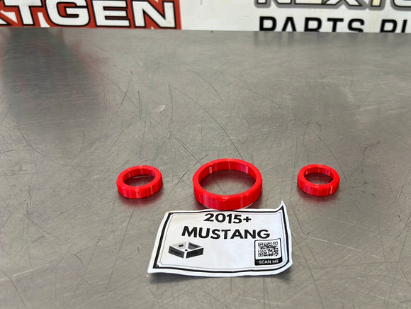 2015 FORD MUSTANG GT AFTERMARKET RADIO CONTROL BUTTON COVERS  #295