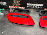 2006 PONTIAC GTO HOOD VENTS / SCOOPS RED OEM #1522