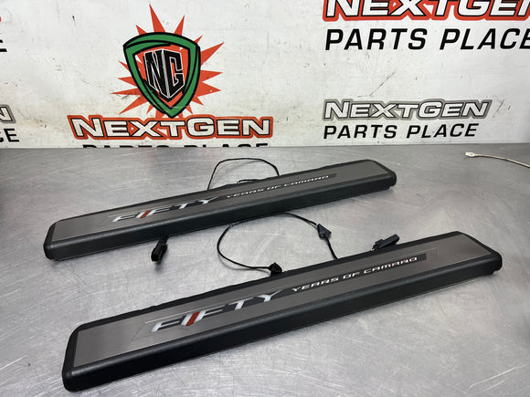 2017 CAMARO 50TH ANNIVERSARY SS ILLUMINATED DOOR SILL PLATES OEM #668