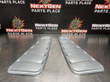 10-14 FORD MUSTANG GT EXTERIOR AIR VENTS REAR WINDOW LOUVRE SILVER OEM #763