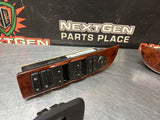 2011 CHEVY SILVERADO 2500HD CREW CAB WOOD POWER WINDOW SWITCHES OEM #1206