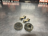 04-06 PONTIAC GTO RADIATOR RUBBER HOLD DOWN DONUTS WITH BRACKETS OEM #1027