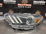2016 FORD MUSTANG GT LH DRIVER SIDE XENON HEADLIGHT OEM #1478