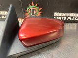 2014 FORD MUSTANG GT LH DRIVER SIDE VIEW MIRROR RED OEM #1253