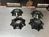 MOTO METAL GLOSS BLACK CENTER CAPS #3989