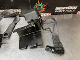 2008 C6 CORVETTE OEM FRONT SEAT BELTS DRIVER / PASSENGER BLK W/ BRACKETS #1266