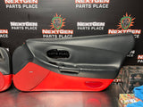 97-04 C5 CORVETTE DOOR PANELS BLACK/ RED OEM #880