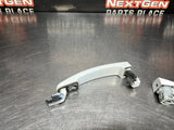 2014 CAMARO SS LEFT FRONT DRIVER EXTERIOR DOOR HANDLE WHITE OEM #1008