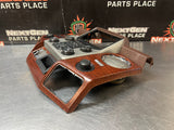2013 FORD F250 F350 RADIO BEZEL CLIMATE CONTROL WOOD TRIM #1279