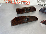 2012 GMC SIERRA DURAMAX 2500HD CREW CAB WOOD FRONT AND REAR POWER WINDOW SWITCHES OEM #534